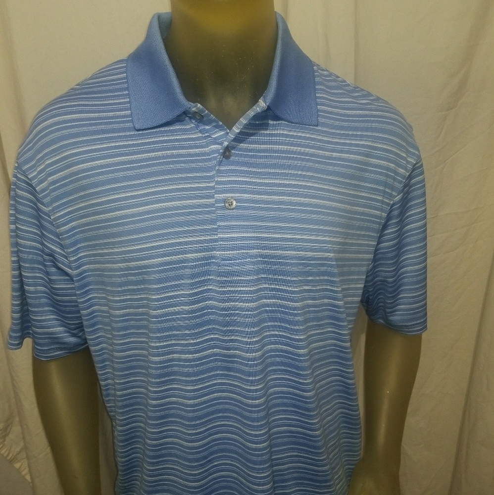 Pro Tour Cool Play Polo Golf Shirt Men's XL Blue